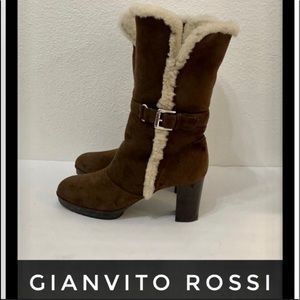 Authentic Gianvito Rossi suede leather boots sz 8